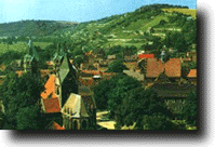 Das Stadtpanorama von Freyburg